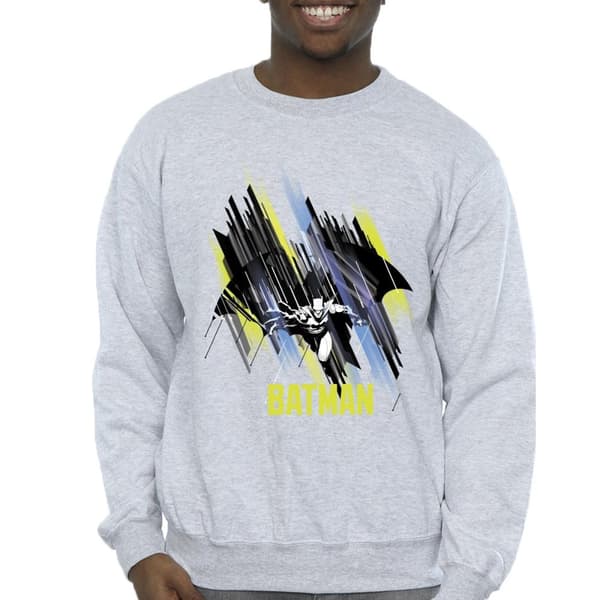 DC Comics Mens Batman Flying Batman Sweatshirt