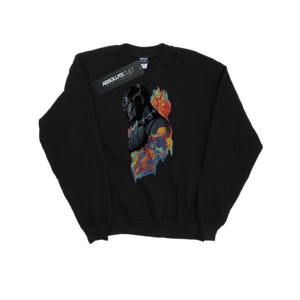 Marvel Mens Black Panther Profile Sweatshirt