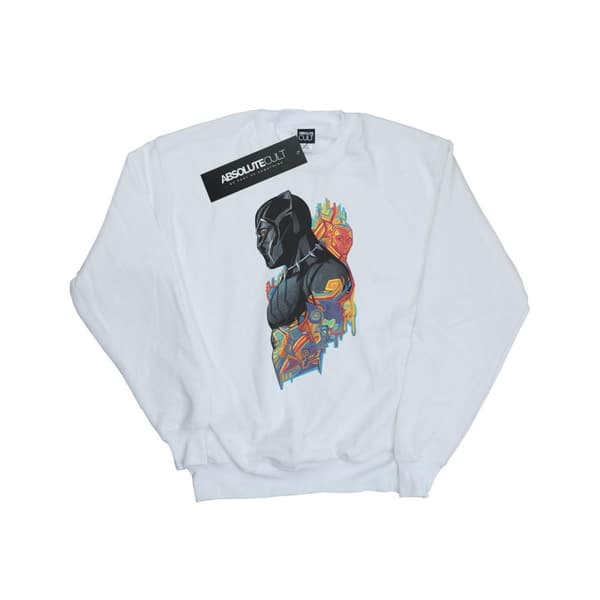Marvel Mens Black Panther Profile Sweatshirt