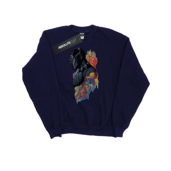 Marvel Mens Black Panther Profile Sweatshirt