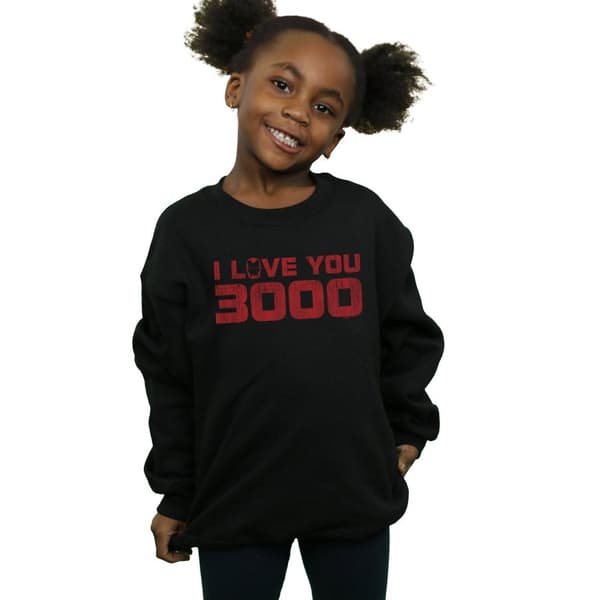 Marvel Girls Avengers Endgame I Love You 3000 Sweatshirt med tryck