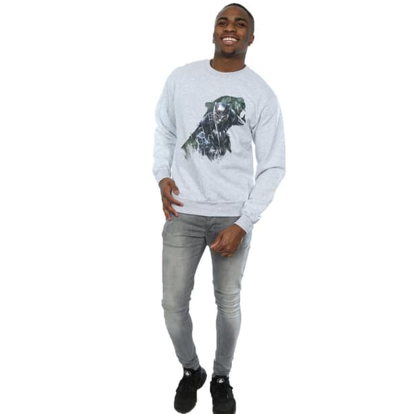 Marvel Mens Black Panther Wild Silhouette Sweatshirt
