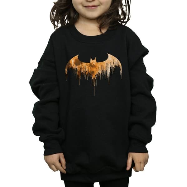 DC Comics Batman Arkham Knight Halloween Moon Logo Fill Sweatshirt för flickor