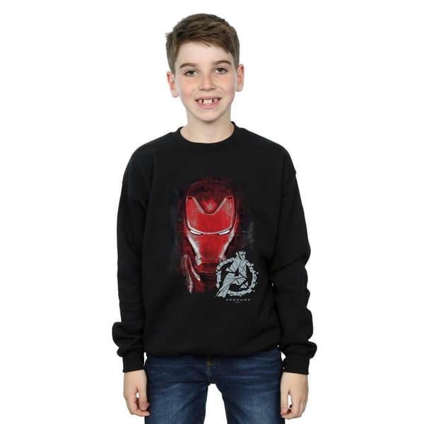 Marvel Boys Avengers Endgame Iron Man Brushed Sweatshirt