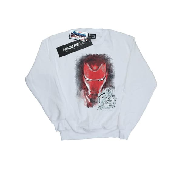 Marvel Boys Avengers Endgame Iron Man Brushed Sweatshirt