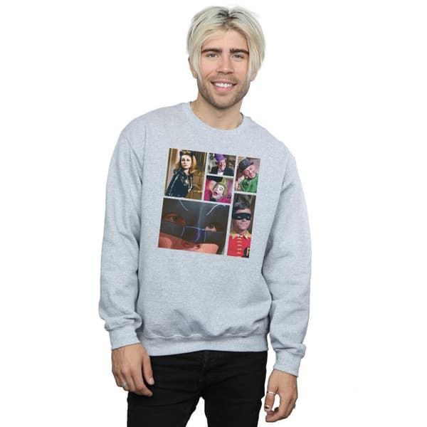 DC Comics Mens Batman TV Series Class Photo Sweatshirt