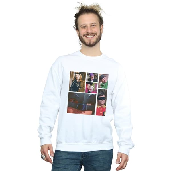 DC Comics Mens Batman TV Series Class Photo Sweatshirt