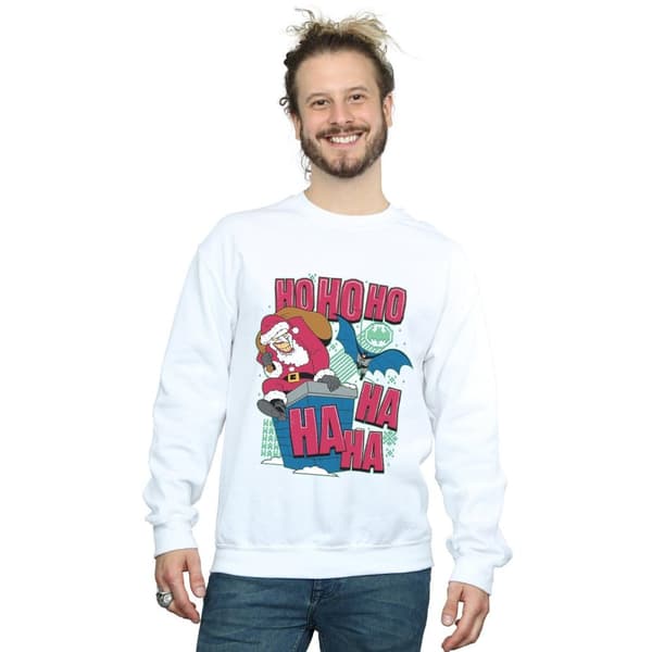 DC Comics Mens Batman And Joker Ha Ha Ha Ho Ho Ho Sweatshirt