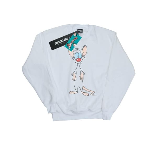 Animaniacs Boys Pinky Classic Pose Sweatshirt White 12-13 Years