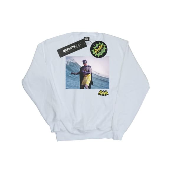 DC Comics Boys Batman TV Series Surfing Logo Sweatshirt