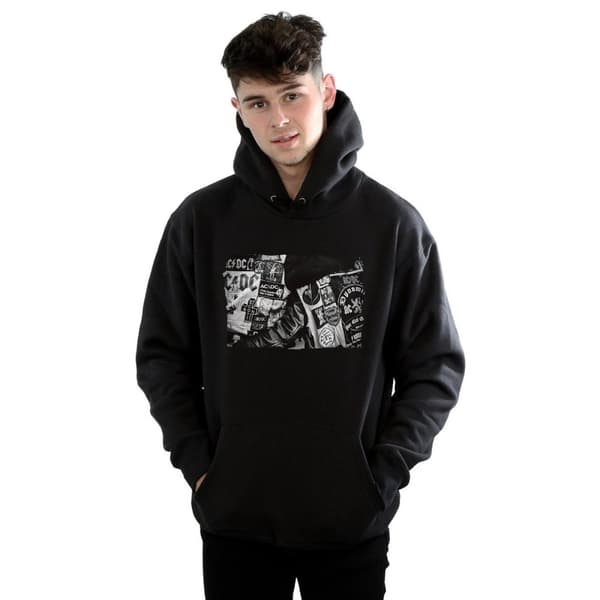 AC/DC Mens Badges And Posters Collection Hoodie