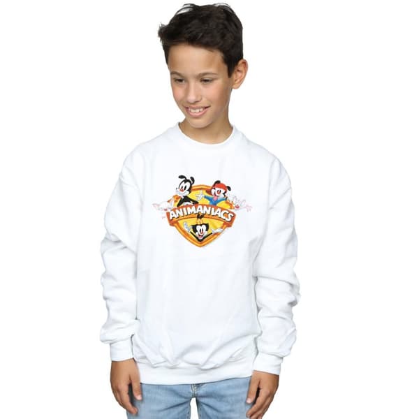 Animaniacs Sweatshirt med gruppsköld för pojkar
