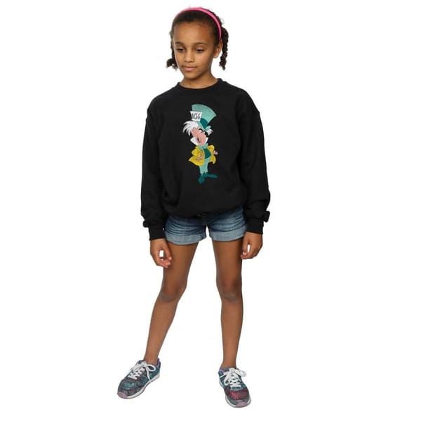 Disney Girls Alice In Wonderland Classic Mad Hatter Sweatshirt