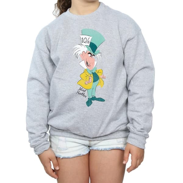 Disney Girls Alice In Wonderland Classic Mad Hatter Sweatshirt