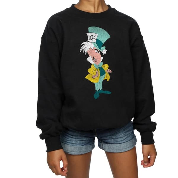 Disney Girls Alice In Wonderland Classic Mad Hatter Sweatshirt