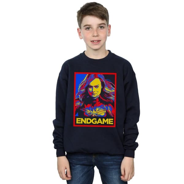 Marvel Pojkar Avengers Endgame Captain Marvel Poster Sweatshirt