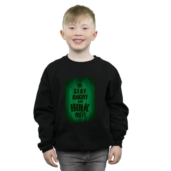 Marvel Boys Hulk Stay Angry Sweatshirt