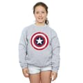 Miniatyrbillede 1 af 3: Marvel Girls Captain America Distressed Shield Sweatshirt