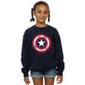 Miniatyrbillede 2 af 3: Marvel Girls Captain America Distressed Shield Sweatshirt
