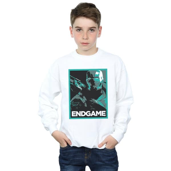 Marvel Boys Avengers Endgame War Machine Poster Sweatshirt