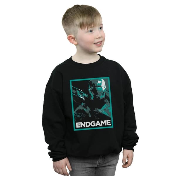 Marvel Boys Avengers Endgame War Machine Poster Sweatshirt