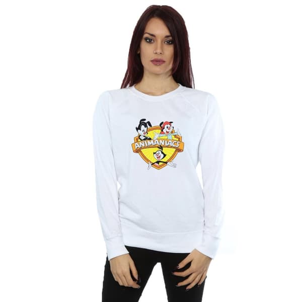 Animaniacs Dam/kvinnor Logo Crest Sweatshirt