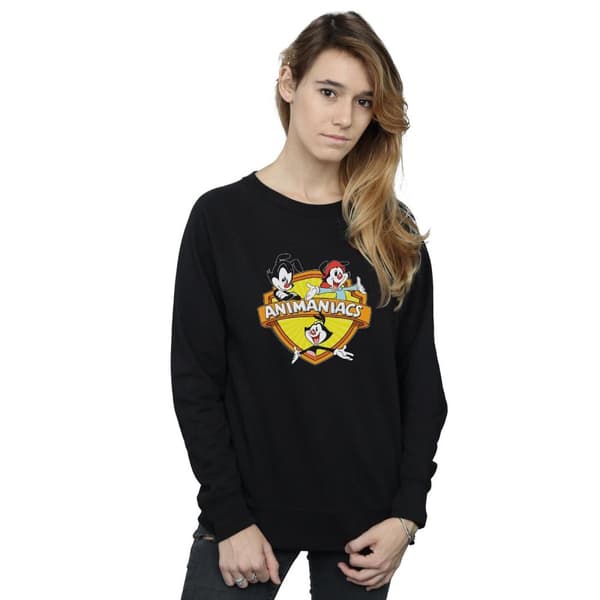 Animaniacs Dam/kvinnor Logo Crest Sweatshirt