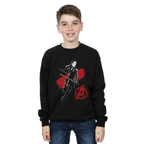 Marvel Pojkar Avengers Endgame Mono Black Widow Sweatshirt