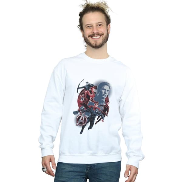Marvel Mens Avengers Endgame Shield Team Sweatshirt