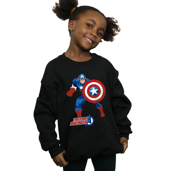 Marvel Sweatshirt för flickor med Captain America The First Avenger