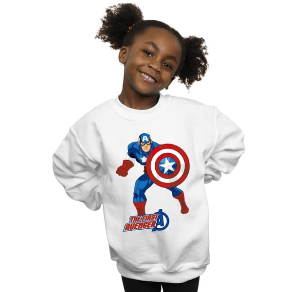 Marvel Sweatshirt för flickor med Captain America The First Avenger