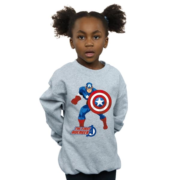Marvel Sweatshirt för flickor med Captain America The First Avenger