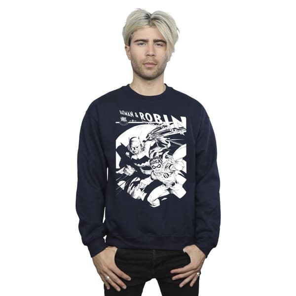 DC Comics Mens Batman And Boy Wonder Sweatshirt