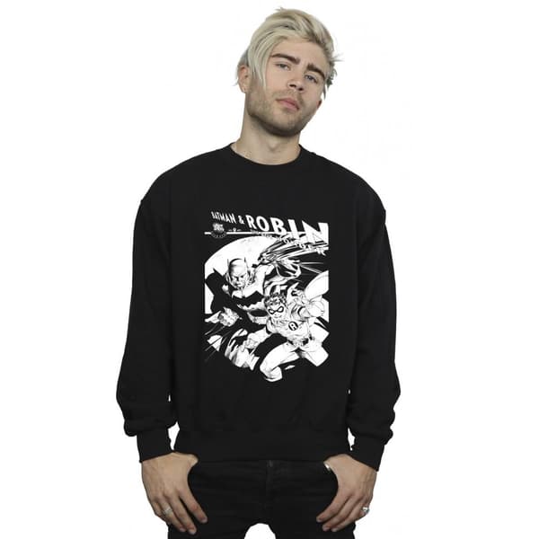 DC Comics Mens Batman And Boy Wonder Sweatshirt