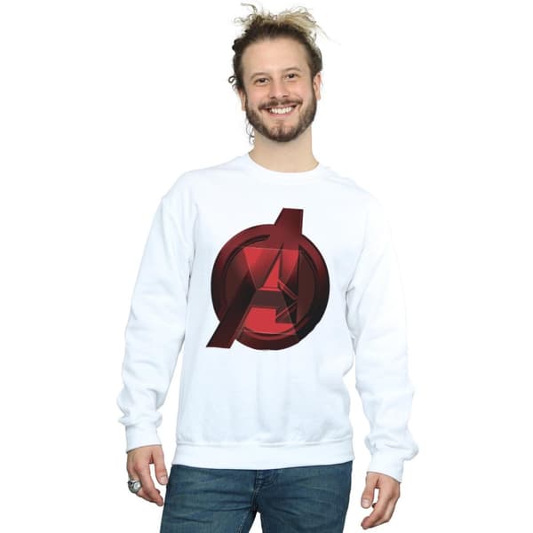 Marvel Mens Black Widow Movie Avengers Logo Sweatshirt
