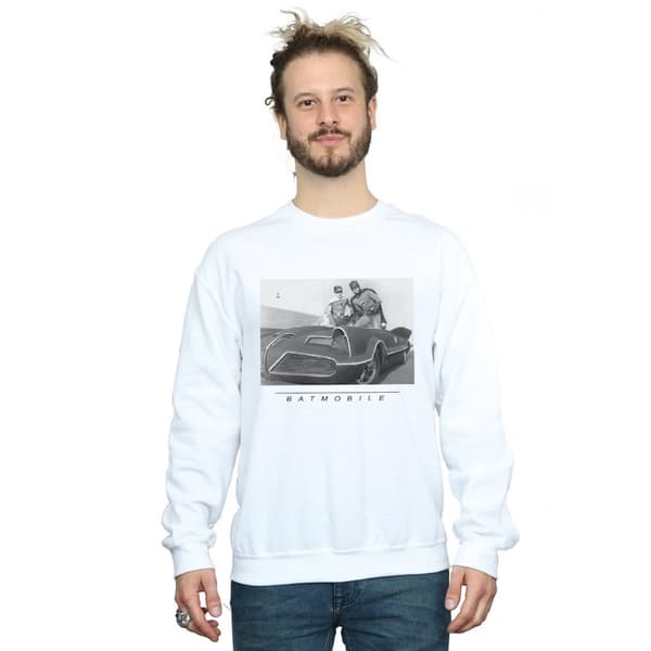 DC Comics Mens Batman TV Series Batmobile Sweatshirt