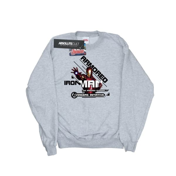 Marvel Mens Iron Man Armored Avenger Sweatshirt