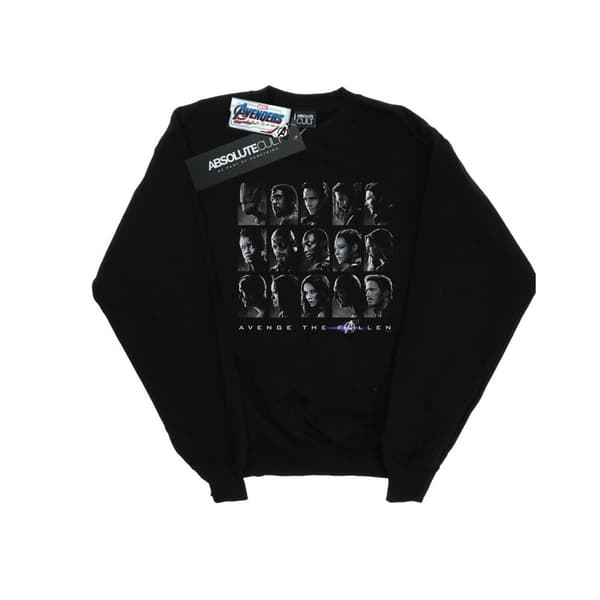 Marvel Mens Avengers Endgame The Fallen Heroes Sweatshirt Black L
