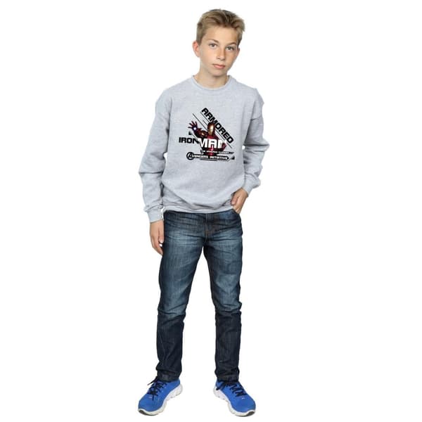 Marvel Sweatshirt för pojkar - Iron Man - Avenger med pansar