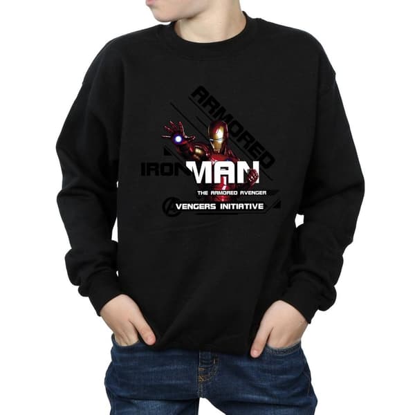 Marvel Sweatshirt för pojkar - Iron Man - Avenger med pansar