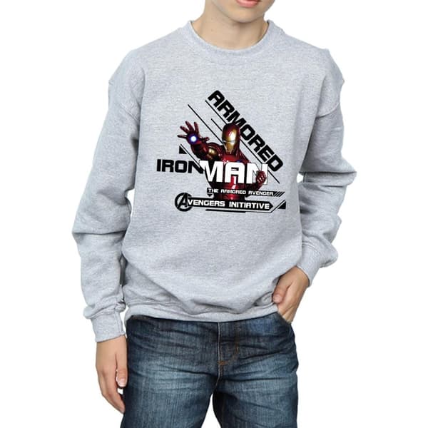Marvel Sweatshirt för pojkar - Iron Man - Avenger med pansar
