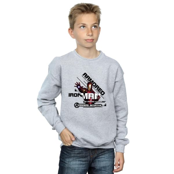 Marvel Sweatshirt för pojkar - Iron Man - Avenger med pansar