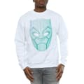 Miniatyrbillede 3 af 5: Marvel Mens Black Panther Tribal Mask Sweatshirt
