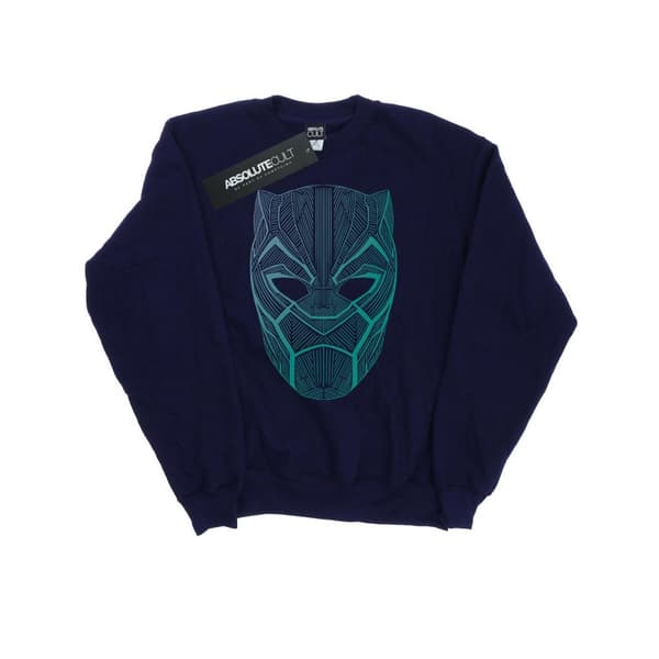 Marvel Mens Black Panther Tribal Mask Sweatshirt