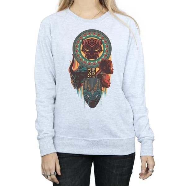 Marvel Womens/Ladies Black Panther Totem Sweatshirt
