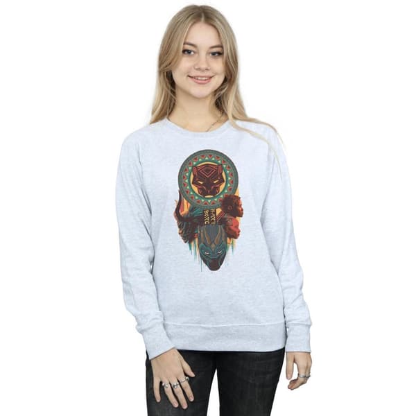 Marvel Womens/Ladies Black Panther Totem Sweatshirt