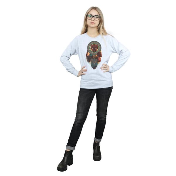 Marvel Womens/Ladies Black Panther Totem Sweatshirt