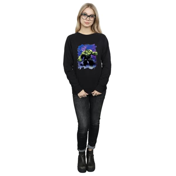 Marvel Womens/Ladies Hulk Halloween Spooky Forest Sweatshirt