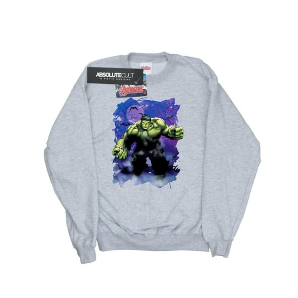 Marvel Womens/Ladies Hulk Halloween Spooky Forest Sweatshirt