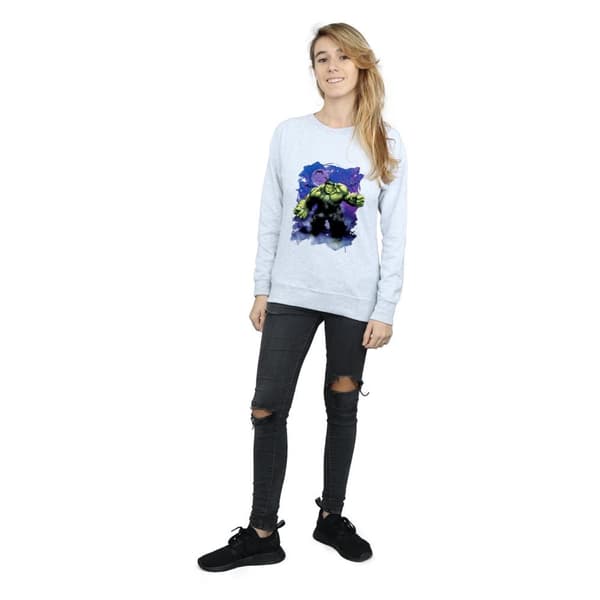 Marvel Womens/Ladies Hulk Halloween Spooky Forest Sweatshirt